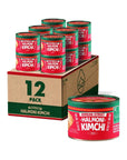 Korean street Korean Halmoni Canned Kimchi 12 Pack based on Authentic Korean taste_ Pickled Fermented Korean Cabbage Kimchi Great for side dish with Ramen