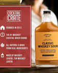 Cocktail Crate Premium Drink Mixer Variety Pack  Award Winning Craft Cocktail Mixers for True Connoisseurs  Premium Cocktail Syrup Creations with Aromatic Bitters Demerara Sugar  12oz  3 pack