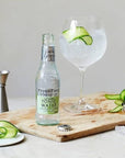 Fever Tree Sparkling Cucumber Tonic  Premium Quality Mixer and Soda  Refreshing Beverage for Cocktails  Mocktails 200ml Bottle  Pack of 15