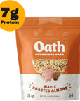 OATH Maple Roasted Almond Overnight Oats Gluten Free Non GMO Vegan Kosher 116 OZ Pack of 1