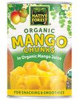 Native Forest Organic Mango Chunks 14Ounce Cans Pack of 6