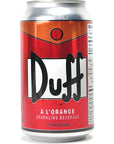 The Simpsons Duff A LOrange Sparkling Beverage 6 Pack with 2 GosuToys Stickers