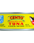 Cento Solid Packed Tuna in Olive Oil 5Ounce Cans Pack of 24