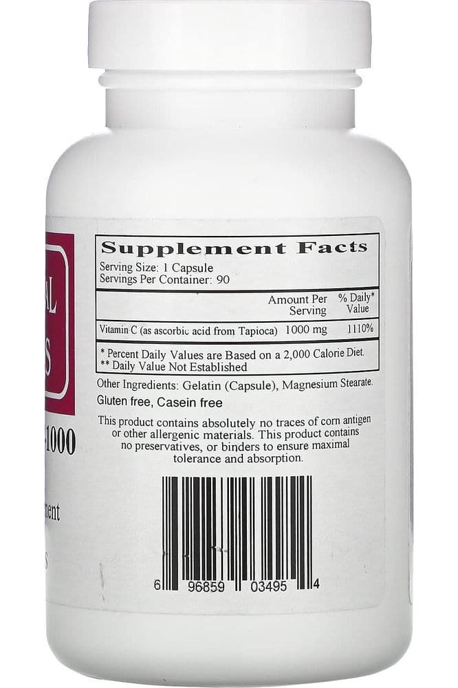 Cardiovascular Research Vitamin C-1000, 90 Capsules, Ecological Formulas