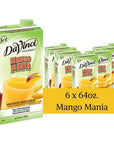 DaVinci Gourmet Mango Mania Smoothie 64 Fluid Ounce Pack of 6