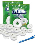 LIFESAVERS Winto O  Mint  LifeSavers Hard Candy Breath Mints  Refreshing Taste  Flavored Individually Wrapped LifeSaver WintOGreen  2 Bags Wintergreen  SameDay Shippers Offers Free Pen