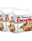 Ibumie Penang White Curry Mee White Curry Flavour Instant Soup Ramen Noodles 8 Packs x 105g  Free 2 sticks Essenso coffee