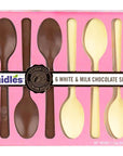 Milk And White Chocolate Spoons, Candy Hot Chocolate (Single-Pack)