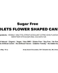 Andy Anand 50PC Sugar Free Violets A Typical Old Candy Dragée Shaped Like A Flower Of Five Petals Made With The Essence Of Violet And Sweetened With Stevia