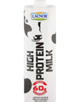 Lacnor High Protein Milk, 100% Natural - 1L Pack Of 6