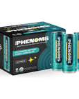 All Phenoms Daily Sparkling Organic Prebiotic  Probiotic Drink  Adaptogen Mushroom Blend 475mg of Lions Mane Reishi  Cordyceps Vitamin C D3 Zinc  Berry Mint 12 Pack