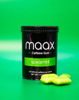 Maax Caffeine Gum  125mg of caffeine per piece  Spearmint  25 pieces per container  Focus Supplement