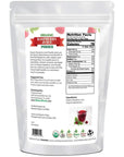 Organic Red Raspberry Juice Powder  Superfood Berry Supplement  Mix In Drinks Shakes Smoothies Cakes Cooking  Baking Recipes  Non GMO Gluten Free Vegan Kosher  1 lb