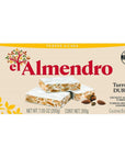 El Almendro Crunchy Almond Turron 3 PACK 705oz Each Bar