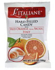 Serra Le Italiane Italian Natural Hard Candy Filled With Red Orange From Sicily Italy 35 Ounce