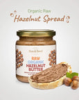 Sun & Seed - Raw Organic Nut Butter Spreads - Gluten-Free and Keto Friendly - Ultra Nutritious (250g) (Hazelnut (2 Pack))