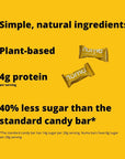 Numa Foods Mini Peanut Butter Bars - Vegan, Low Sugar, High Protein, All Natural, Gluten Free - Crunchy Plant Based Peanut Butter Snacks - 3 Bags with 8 Individually Wrapped Peanut Butter Bites