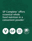 Standard Process SP Complete - Whole Food Immune Support, Liver Support, Antioxidant, and Weight Management with Rice Protein, Grapeseed Extract, and Choline - Vegetarian - 28 Ounce