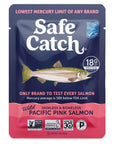 Safe Catch Wild Pacific Pink Salmon Skinless Boneless WildCaught Salmon Fish Pouch Mercury Tested Kosher 12Pack Salmon Pouches 3oz Packets