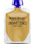 White House All Natural Unsweetened Apple Sauce Pouches 32 Ounce Pack of 12