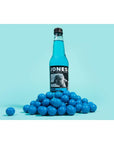 Jones Soda Co Blue Bubblegum Soda Flavor  100 Cane Sugar Soda  Craft Soda Pop  Soda Soft Drinks  12 Oz Glass Bottle Soda Pack of 12