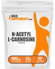 BulkSupplements.com N-Acetyl L-Carnosine Powder - Nerve Support - Brain Support (25 Grams - 0.88 oz)