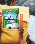 Sugar Free Lifesavers Mints Wint O Green  Bundle with Exit 28 Bargains Sticker 275 oz Pack of 2 Individually Wrapped Mints Total of 55 oz