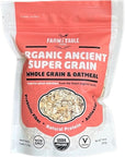 Farm to Table Foods Organic Ancient Super Grain Whole Grain  Oatmeal  3  14 oz bags