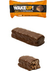 WAKE UP Caffeinated Chocolate Protein Bars Gluten Free Vegan 350mg of Caffeine Energy Kosher to help Boost Focus and Clarity 1 Bar  3 Espressos 6 Pack