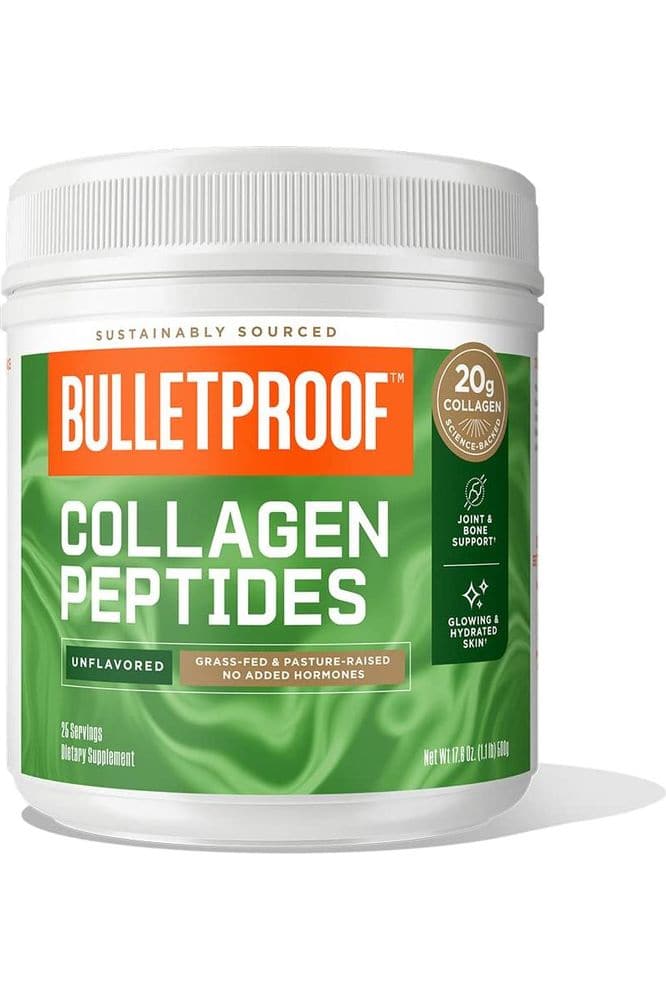 Bulletproof Unflavored Collagen Protein Powder, 17.6 Ounces, Grass-Fed Collagen Peptides and Amino Acids for Healthy Skin, Bones and Joints