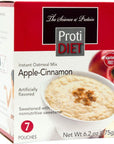 Protidiet Oatmeal  Apple Cinnamon 7  62 oz pouches per box