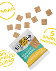 Sunnie Gluten Free Crackers  Healthy Single Serve Grain Free Sea Salt Crackers bags  Snacks for Kids  Adults  Made with Only 5 Ingredients  Low Calorie Vegan Snack  Individually Wrapped Snacks 144 oz  Pack of 16