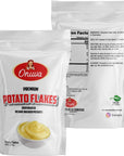 Potato Flakes by Onuva  2lb 907g  Instant and convenient to cook  Dehydrated Whole Foods for Emergency Food Storage  Camping Supplies and Survival Kits  Sealed Fresh