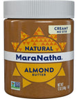 MaraNatha No Stir Creamy Almond Butter, 12 oz Jar