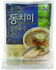 [CHUNGWOOLIM] Dongchimi Naengmyeon Noodle and Stock Broth Soup Set for 5 Servings, Korean Cold Noodle Soup, Dongchimi Kimchi Based, 1.0 Count, 1