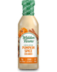 Walden Farms Limited Edition Pumpkin Spice Creamer 12 oz Bottle  Creamy and Flavorful Vegan Paleo and Keto Friendly NonDairy Milk Substitute 0g Net Carbs  For Coffee Tea Smoothies Shakes Desserts and More