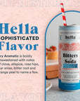 Hella Cocktail Co Bitters  Soda Classic Dry Aromatic  12oz Cans 12 Pack I Aromatic Botanical and Herbal NonAlcoholic Drinks SugarFree ReadytoDrink Mocktails