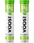 VOOST, Magnesium, Supports Bone Health and Muscle Health, Effervescent Vitamin Drink Tablet, No Sugar + Low Calorie Vitamin Supplement Blend, Lemon Lime Flavor, 40 Count