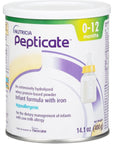 Pepticate Baby Formula, Hypoallergenic Powdered Infant Formula for Cow Milk Allergy, with Omega 3 DHA, ARA, Iron & Prebiotics, 14.1oz