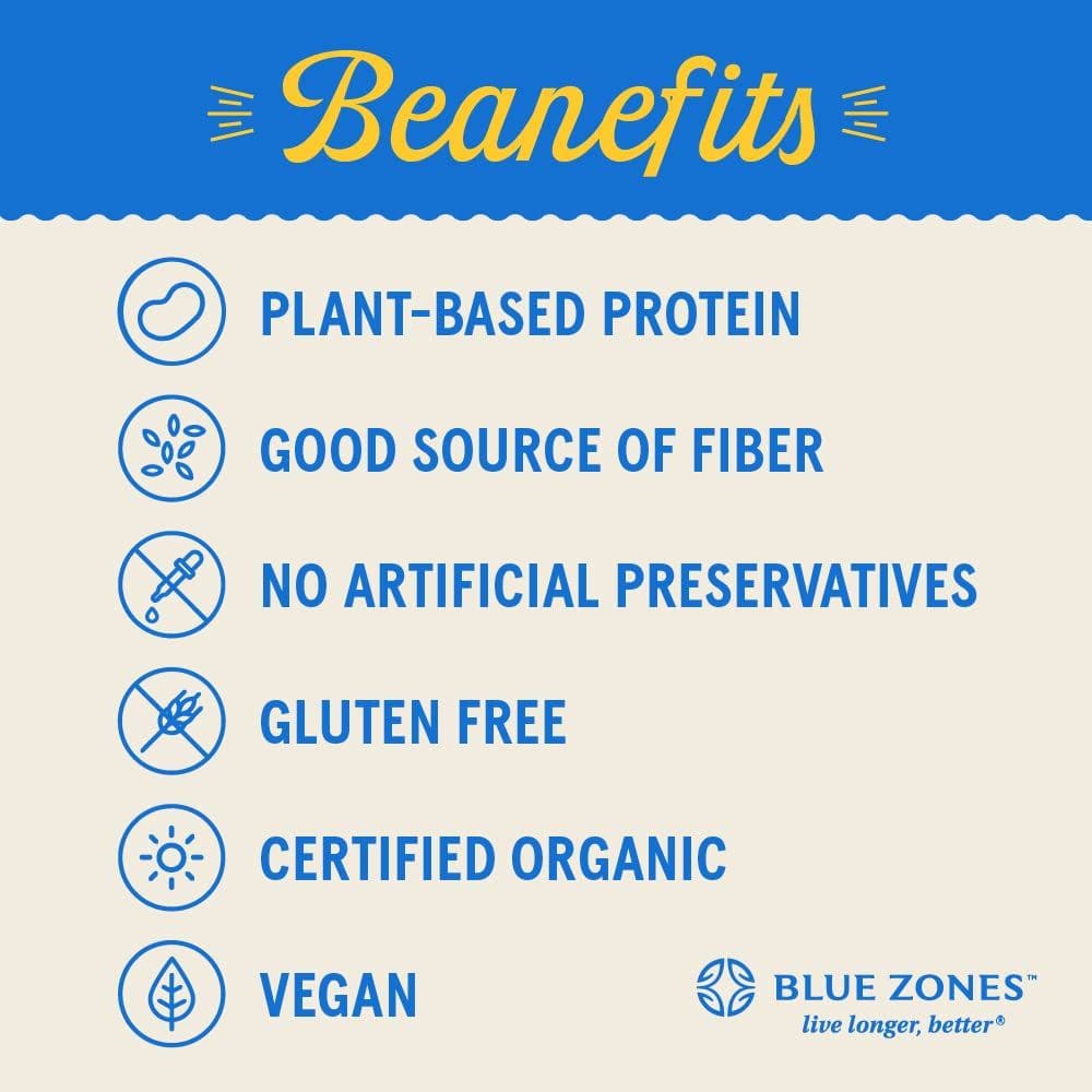 BUSHS BEST 15 oz Blue Zones Zesty Black Bean Topper Source of Plant Based Protein and Fiber Low Fat Gluten Free Pack of 6