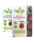 Brewless Instant Hibiscus Drink Unsweetened 100 Natural  NON GMO  No need to Boil Ready to Drink  Each Pack makes 20 32oz Pitcher Pack of 2