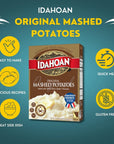 Idahoan Original Instant Mashed Potatoes Gluten Free Box Bulk 2 Pack Bundle with Raw Earth Colors Spatula