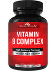 Divine Bounty Super B Complex Vitamins - All B Vitamins Including B12, B1, B2, B3, B5, B6, B7, B9, Folic Acid - Vitamin B Supplement - Support Healthy Energy Metabolism - 90 Vegetarian Capsules