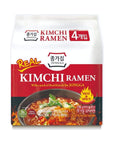 JONGGA Kimchi Ramen with Real Kimchi Pack of 4 Korean Instant Hot and Spicy Kimchi Noodle Soup Authentic Savory Korean Kimchi Ramen Packs Quick and Convenient Ready in 5 minutes