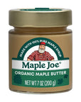 Maple Joe Organic Maple Butter Spread Made with 100 Natural Organic Grade A Maple Syrup Pure Maple Cream Spread Maple Sugar Candy Smooth  Creamy Vegan FatFree NonGMO NonDairy Gluten Free  Kosher Certified 7oz  200g 1 pack