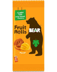 BEAR ‘Fruit Rolls’ Mango – Natural Fruit Snack - No Added Sugar - 5 x 2 rolls - 100g