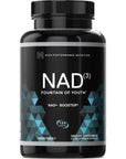 HPN Supplements NAD3 NAD+ Booster | Value Size 2 Month Supply | Clinically Proven & Independently Tested - Metabolic Repair | 311 mg per Serving - 120 Capsules