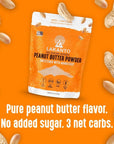 Lakanto Peanut Butter Powder - Sweetened with Monk Fruit Sweetener, 6g Protein, Powdered PB from Roasted Peanuts, 2g Net Carbs, Keto, Vegan, Gluten Free, Smoothies, Sauces, Baking (8.5 Oz)