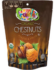 Fruidles Organic Whole Chestnuts Roasted And Peeled Chestnut Kosher for Passover  3 Oz Bag 3Pack