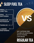 VitaCup Sleep Fuel Instant Tea Packets for Deep REM Sleep Relax  DeStress wChamomile Tea Magnesium Vitamin D3 Coconut Water Coconut Milk Potassium Calming Tea for Full Body Relaxation 24Ct